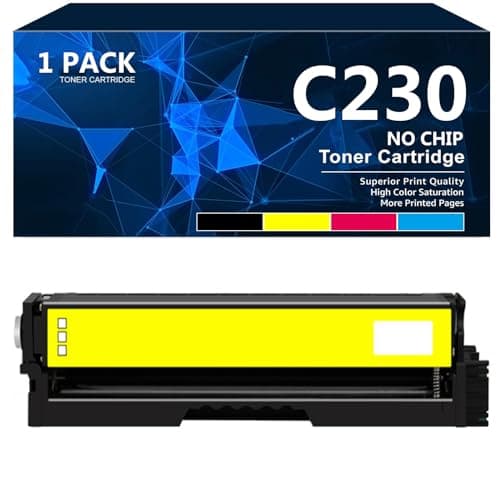 Image of CFDFDA C320 Toner Cartridges Replacement 006R04383 006R04384 006R04385 006R04386 Toner (No Chip) High Yield Work for Xerox C230 C235 Printer,Yellow-1500 pages
