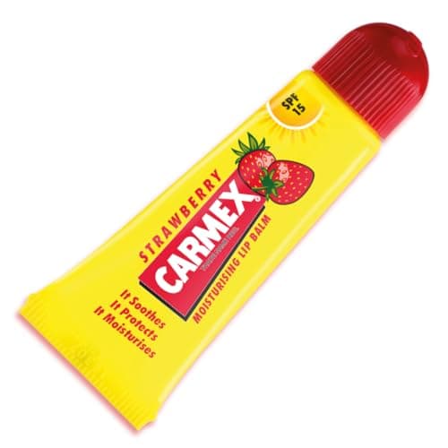 Image of Carmex Strawberry Lip Balm Tube, 10g