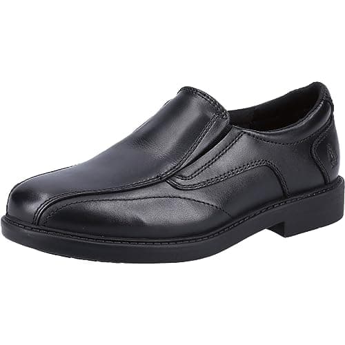 Image of Hush Puppies Boy's Toby Senior School Uniform Shoe, Black, 9.5 UK