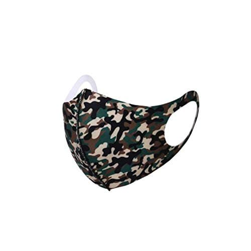 Image of Camo Face Masks Reusable Cotton Face Masks, Breathable Cloth Dust mask, Washable Mouth, Nose Shield & Face Covering Protection, Anti Smoke Pollution Bike Motorcycle Sport- Kids 5Pcs