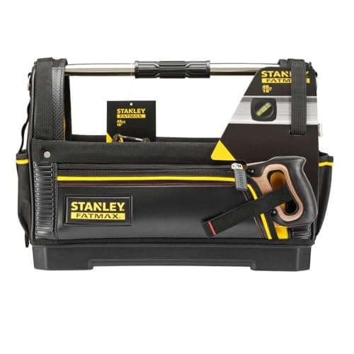 Image of STANLEY FATMAX Open Tote Tool Bag, 18 inch, 48 x 25 x 35cm, Black, 1-93-951