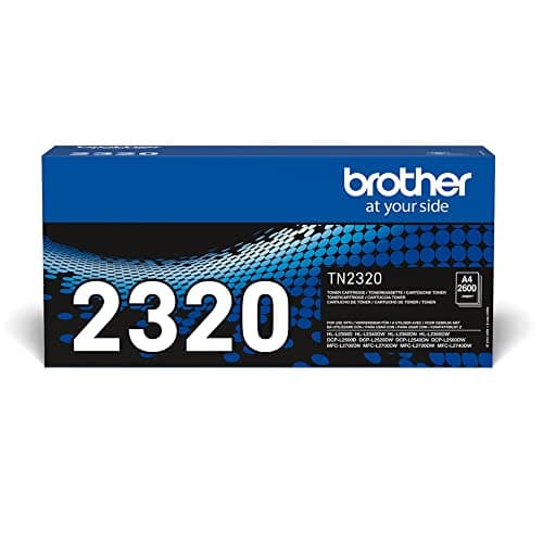 Image of Brother TN-2320 Toner Cartridge, Black, Single Pack, High Yield, Includes 1 x Toner Cartridge, Genuine Supplies