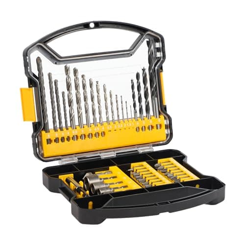 Image of C P CHANTPOWER Drill Bit Sets and Screwdriver Bit Sets with Case for Drilling Wood, Plastic, Soft Metal, 41 Pieces