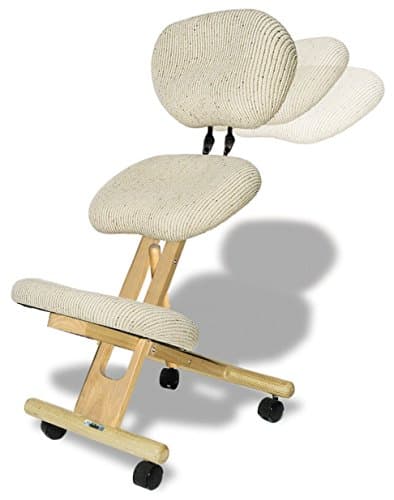 Image of cinius Professional kneeling ergonomic chair with back, in several colours