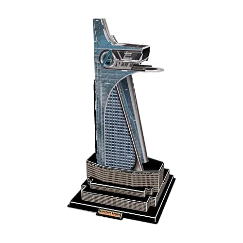 Image of Marvel Studios Avengers Tower 3D Puzzle, Multicoloured, Neon, Metallic