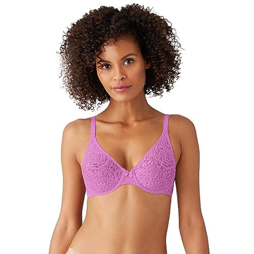 Image of Wacoal Women's Halo Lace Unlined Convertible Underwire Bra, Opaque, First Bloom, 38C