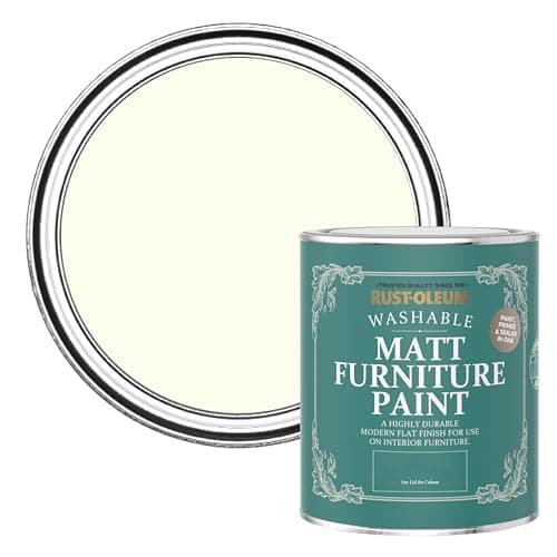 Image of Rust-Oleum Off White Furniture & Skirting Board Paint in Matt Finish - Antique White 750ml