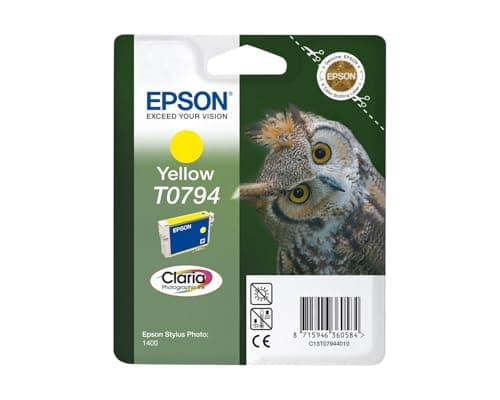 Image of EPSON original T0794 Print cartridge - Yellow + Double-sided Coated Photo Paper - 178 g/m² - A4 - 50 sheets (C13S041569)