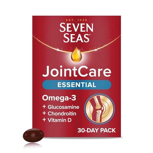 Image of Seven Seas JointCare Essential, With Omega-3, Glucosamine, Chondroitin, Vitamins C and D, Manganese and Zinc, Food Supplements, 30-Day Pack