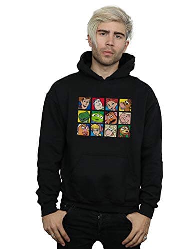 Image of Disney Men's Toy Story Character Squares Hoodie Black X-Large