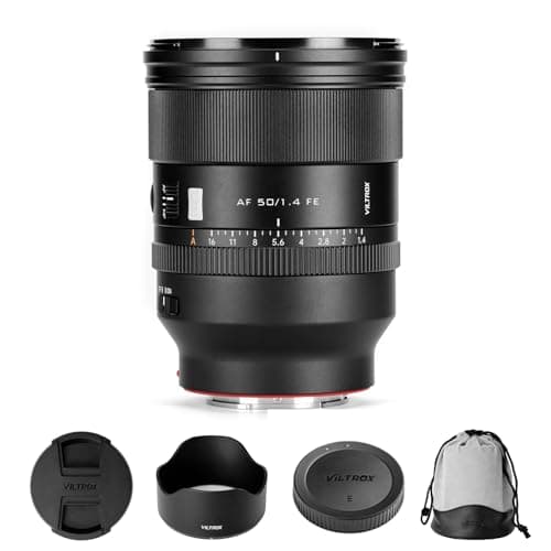 Image of VILTROX AF 50mm F1.4 Pro FE Full-Frame Autofocus Lens, F1.4 Ultra-Wide Aperture, Portrait Photography, Street Documentary, Landscape Recording,Compatible with Sony E-Mount Cameras