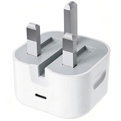 Image of USB C Plug Fast Charge,20W Fold USB-C Power Adapter Plugs UK Charger for New iPhone 17 Pro Max Air 16e 16 Plus Pro Max 15 14 13 12 11 SE Watch iPad 9 10th 11th A16,Folding Type C USBC Port Phone Plug