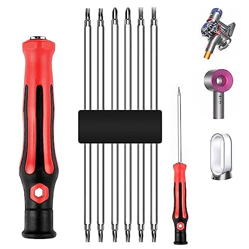 Image of KiimSin 6 in 1 Screwdriver Set for Dyson Hair Dryer for Dyson V6 V7 V8 V10 V11 V15 DC24 DC40 DC41 DC50 Vacuum Cleaner, Slotted, Phillips, Torx Screwdriver Set Maintenance Disassembly Accessories