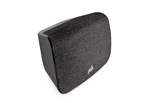Image of Polk Audio SR2 Wireless Surround Speakers for React Soundbars, Active L & R for Home Cinema, Wall Mountable - Black
