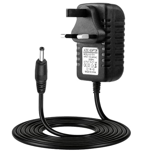 Image of 21W 15V 1.4A Power Supply Charger for Alexa Echo (1./2. Gen), Echo Show (1. Gen), Echo Plus(1. Gen), Fire TV (2. Gen), Echo Link, Echo Look, AC Adapter Replacement with 2M Power Cable, Black