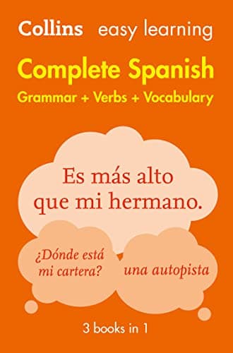 Image of Easy Learning Spanish Complete Grammar, Verbs and Vocabulary (3 books in 1): Trusted support for learning