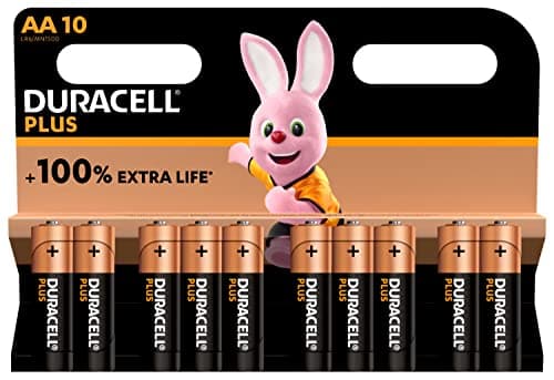 Image of Duracell Plus AA Mignon Alkaline Batteries, 1.5 V, LR6, MN1500, Pack of 10