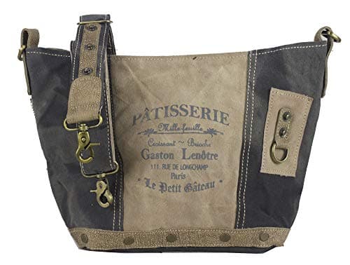 Image of SUNSA Women's Canvas Bag Retro Design Stylish Shoulder Bag Crossbody Bag Vintage Women's Casual Daily Bag Durable Practical with Compartments