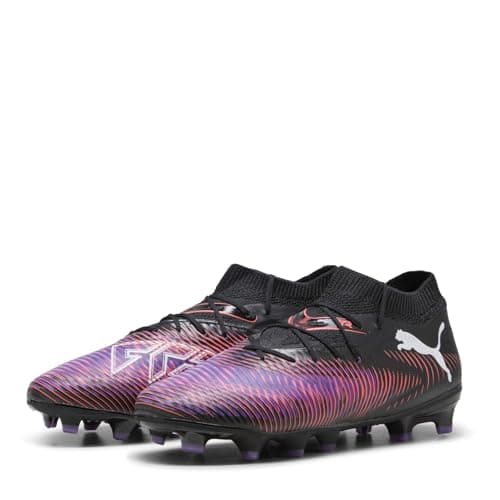 Image of Puma Unisex Future 8 PRO Firm Ground/Artifical Ground Football Boots, Puma Black-Puma White-Glowing Red, 10.5 UK