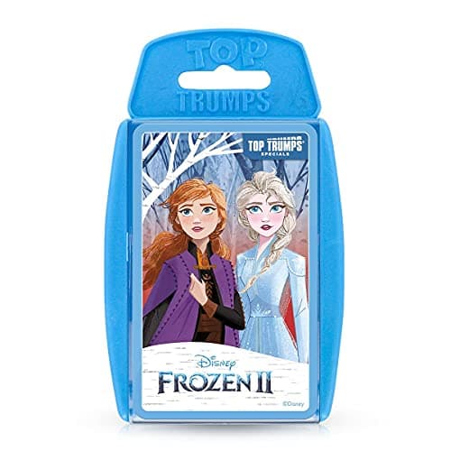 Image of Top Trumps Disney Frozen 2 Specials Card Game, visit Arendelle and play with Queen Elsa, Anna, King Agnarr, Queen Iduna and Olaf, educational gifts and toys for boys and girls aged 6 plus