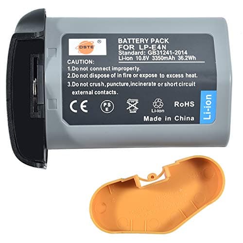 Image of DSTE® 10.8V 3350mAh LP-E4N(LP-E19) LI-ION Battery Replacement for Canon EOS-1D X Mark II,EOS-1D X,EOS-1D Mark IV,EOS-1Ds Mark III,EOS-1D Mark III Camera