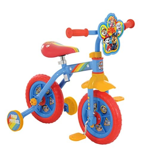 Image of Paw Patrol 2-in-1 Training Bike - 10 Inch, Officially Licensed, Vibrant Decals, Sturdy Frame, Adjustable Seat and Handlebars - Perfect for Paw Patrol Fans - Ages 2+