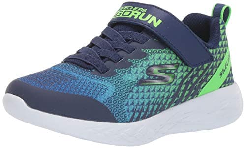 Image of Skechers GO RUN 600 - BAXTUX, Boy's GO RUN 600 BAXTUX Trainers, Blue (Navy Mesh/Navy Synthetic/Lime Trim Nvlm), 3 UK (36 EU)