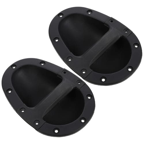 Image of IMUSINICE 2pcs Black Abs Loudspeaker Handles with Stain Resistance and Comfortable Grip for Stage Speaker Cabinets and Audio Equipment Accessories