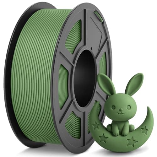 Image of TECBEARS PLA 3D Printer Filament, Neatly Wound PLA Filament 1.75mm, Dimensional Accuracy +/- 0.02mm, Fits Most FDM Printers, 1KG Spool (2.2lbs), Olive Green