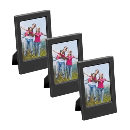 Image of sourcing map 3 Pcs Mini Picture Frames 2.4 x 3.5 Inch Rectangle Photo Frame, Black