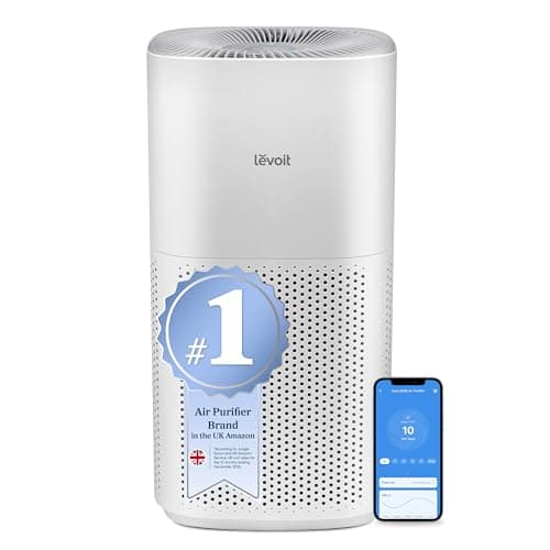 Image of LEVOIT Smart Air Purifier for Home Large Room, Covers up to 294 ㎡, CADR 697m³/h, APP & Alexa Control, PM2.5 Air Monitor & Auto Mode, HEPA Filter Removes Allergens Pollen Dust Smoke Pet