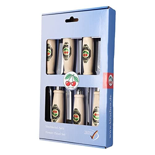 Image of Kirschen 1111000 Firmer Chisel Set with Hornbeam Handles - Multi-Colour