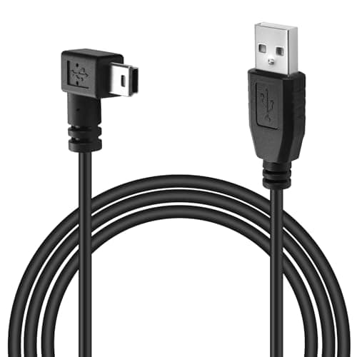 Image of USB Charging Cable Compatible with Garmin Nuvi, Mini USB Cable for TomTom Zumo Sat Nav, Replacement Battery Charger Lead USB to Mini USB Data Sync Cord for Satellite Navigation in Car (1.8M)