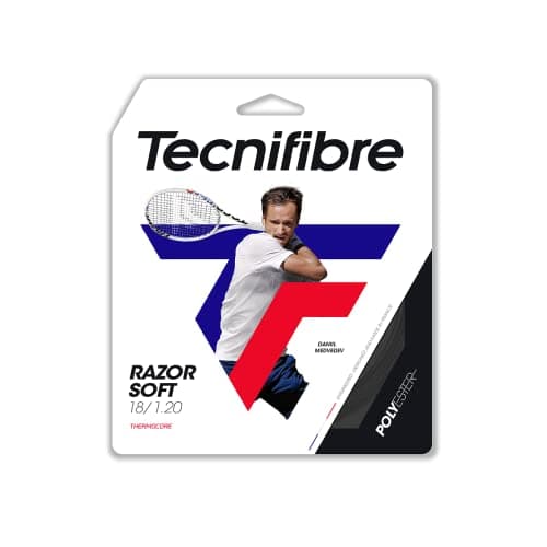 Image of Tecnifibre Razor Soft Monofilament Polyester Tennis String 1.20mm Carbon - 12m Set