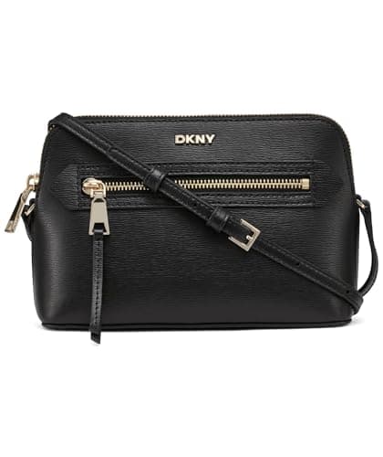 Image of DKNY Women's Bryant AVE TZ Demi Crossbody Handbag, BLK/Gold, Blk/Gold, Medium