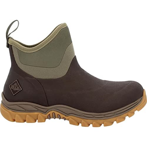 Image of Muck Boots Women's Arctic Sport II Fleece Lined Waterproof Pull on Ankle Boot, Dark Brown, 7