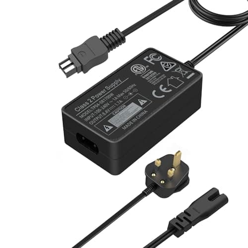 Image of AC-L200 L20 L25 Mains Charger/Power Lead for Sony Handycam/Camcorder - Replacement for DCR Series DCR-SX40, DCR-SX41,DCR-SX44,DCR- SX45,DCR-SX60,DCR-SX63,DCR-SX65,SX83,SX85,DCR-SR42