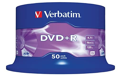Image of Verbatim DVD+R 4.7 GB - 16x Burning Speed, Long Service Life, Scratch Protection, Matt Silver, 50-Pack Spindle