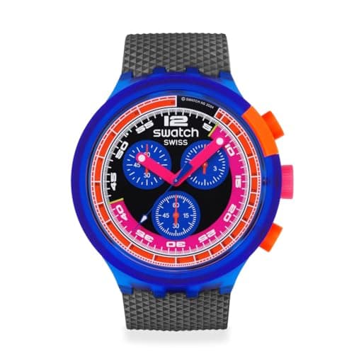 Image of Swatch Watch NEON PARTY TO THE MAX SB06N102 Black, blue