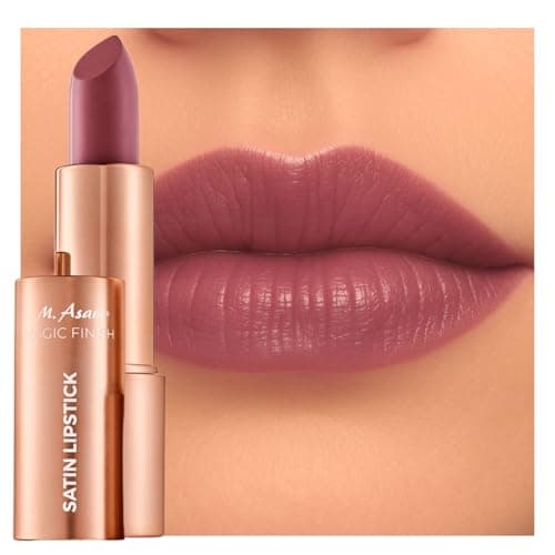 Image of M. Asam Magic Finish Lipstick Satin Rosewood (4g) - Lipstick in Romantic Rosewood Shade, 4-in-1: Volume Peptide, Lip Balm, Moisture & Durability, Enhanced Lip Volume