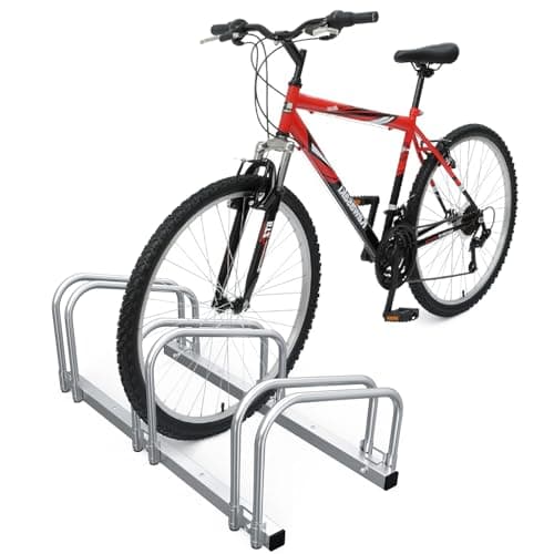 Image of VOUNOT® 3 Bike Stand Floor or Wall Mounted Bike Rack for Garage Bicycle Parking Rack Cycle Storage Locking Stand