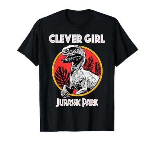 Image of Jurassic Park Retro Raptor Clever Girl T-Shirt