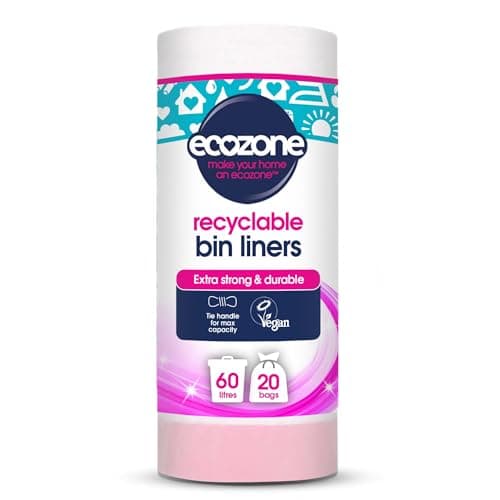 Image of Ecozone Biodegradable Bin Liners, Pack of 20, BB60L
