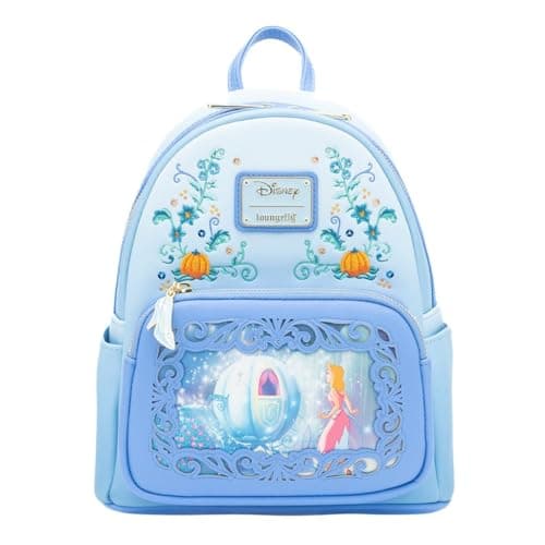 Image of Loungefly Disney Cinderella Window Mini Backpack Exclusive Ed', Multi-Coloured, Mini sac dos
