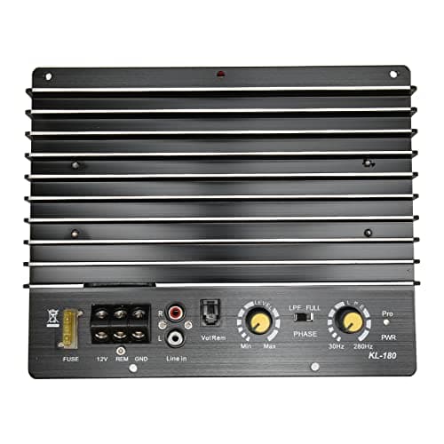 Image of 1000W Car High Power Amplifier Amp Board, PA 80D, Professional Subwoofer Plate Amplifier for Car Speaker, 12V Multiple Protection Aluminum Alloy