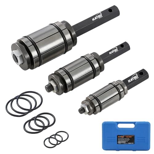 Image of KATSU Tools 3-Piece Exhaust Pipe Expander Set, Budget Range, Universal Tail Pipe Expander Kit for Exhaust Systems, Mufflers, Trucks & Most Vehicles, Model 449860