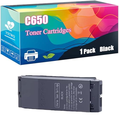 Image of C650 Toner Cartridges Compatible for Okidata OKI C650 C650dn Printers, High Yield 8000 Pages, Clear Printing with Chip (Black)