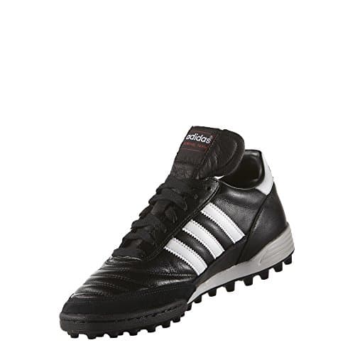 Image of adidas Men's Mundial Team Football Training Shoes, Black Black Running White Ftw Red, 6.5 UK
