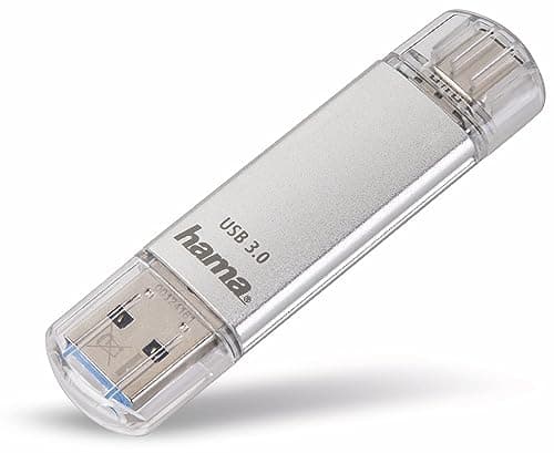 Image of Hama 32Gb FlashPen C-Laeta, Type C USB 3.1, USB 3.0, 3, 00124162 (USB 3.1, USB 3.0, 3), Silver