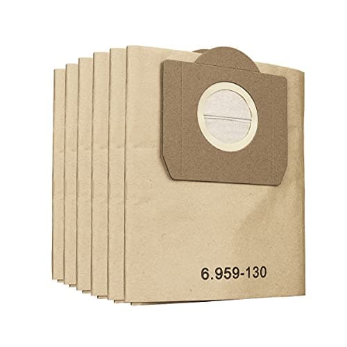 Image of MoPei 6 Pack Paper Filter Bag for Karcher WD3 Wet Dry Vacuum Cleaner and Carpet Cleaner SE 4001, Replacing Part#6.959-130.0